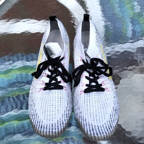 Nike Air VaporMax Flyknit 3 'White Dynamic Yellow' AJ6900-103 size 9.5 - Picture 15 of 16